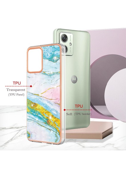 Motorola Moto G54 5g Koruma Mermer Desen Yumuşak Tampon Ince (Yurt Dışından) indirimleri