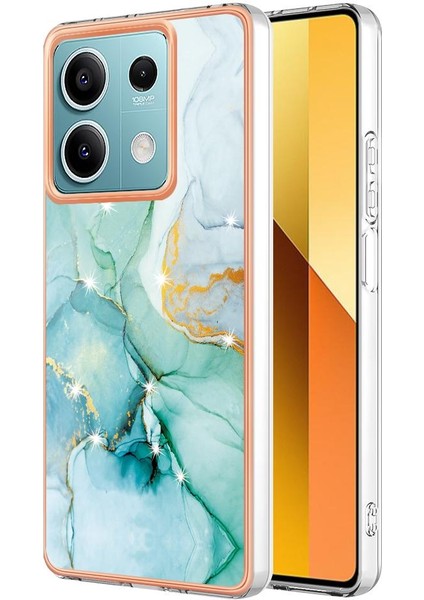 Xiaomi Redmi Için Not 13 5g Ince Tpu Yumuşak Tampon Mermer Desen (Yurt Dışından)