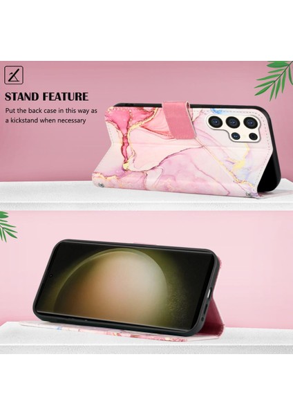 Samsung Galaxy S24 Ultra 5g Pu Deri Cüzdan Mermer Desen (Yurt Dışından) fırsatları