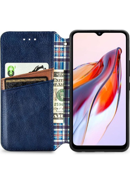 Mays Shop Xıaomı Redmi 12C Deri Kılıf Moda Tasarımı Zarif Iş Için Kılıf (Yurt Dışından)