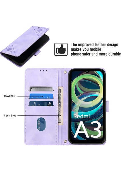 Xiaomi Redmi A3 Için Kılıf Cüzdan Kapak Çevirin Kart Tutucu Manyetik Deri (Yurt Dışından) indirimleri