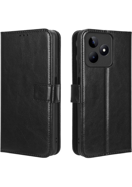 Realme C51 4g Kart Tutucu Manyetik Kapak Kapak Cüzdan Için Kılıf (Yurt Dışından)