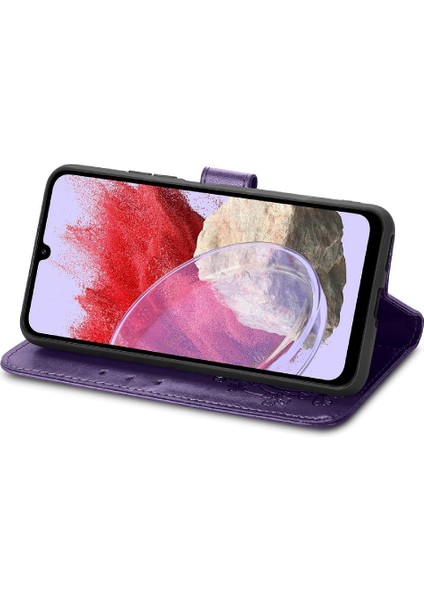 Samsung Galaxy M34 5g Kısa Kayış Dört Yapraklı Yonca Flip Kapak (Yurt Dışından) modelleri