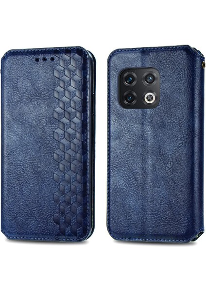 Oneplus 10 Pro Için Kılıf Moda Tasarım Deri Kılıf Cüzdan Fonksiyonu Çevirin (Yurt Dışından)