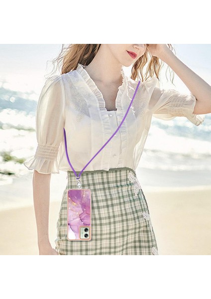 Motorola Moto G54 Tampon Anti-Scratch Yumuşak Crossbody Kordon Için Kılıf (Yurt Dışından) indirimleri