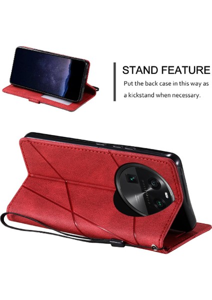 Oppo Bulmak Için Kılıf X6 Pro Kart Tutucu Kickstand Cüzdan Flip Folio Manyetik (Yurt Dışından)