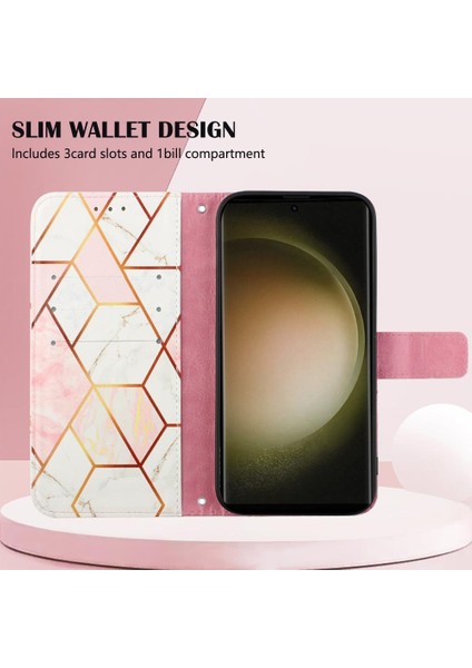 Mays Shop Samsung Galaxy S24 Ultra 5g Pu Deri Cüzdan Mermer Desen (Yurt Dışından)