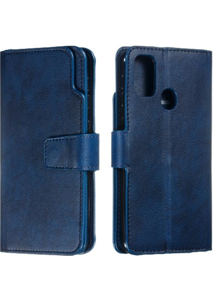Samsung Galaxy M30S Cüzdan Pu Deri Kickstand 9 Kart Yuvaları Için Kılıf (Yurt Dışından)