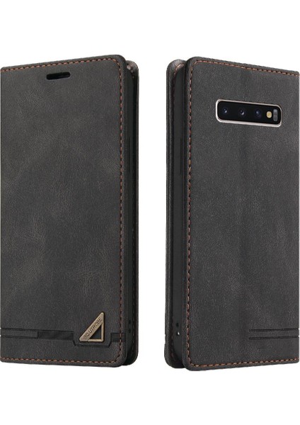 Samsung Galaxy S10 Artı Iki Kart Yuvaları Kickstand Premium Deri (Yurt Dışından)