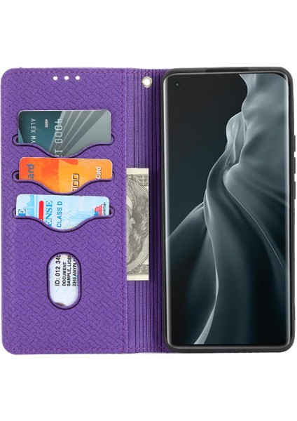 Xiaomi Mi 11 5g El Cüzdan Flip Folio Kitap Kredi Kartı Tutucu Pu (Yurt Dışından)