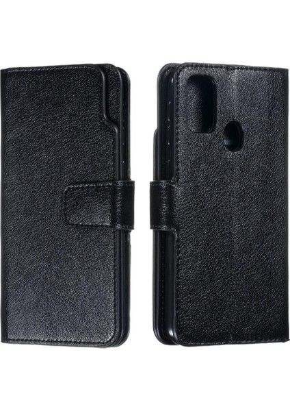 Samsung Galaxy M30S Cüzdan Pu Deri Kickstand 9 Kart Yuvaları Için Kılıf (Yurt Dışından)