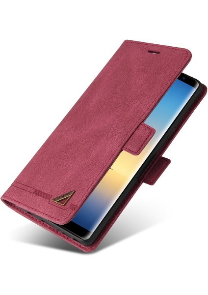 Samsung Galaxy Note8 Iki Kart Yuvaları Premium Deri Kickstand Için Kılıf (Yurt Dışından)