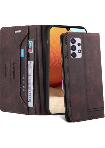 Samsung Galaxy A32 4g Premium Deri Premium Deri Kickstand Için Kılıf (Yurt Dışından) fiyatları