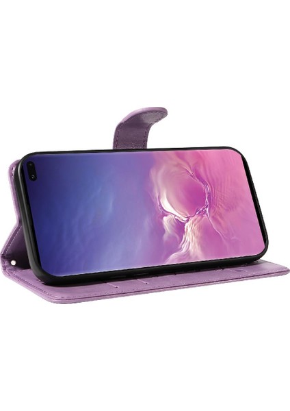 Samsung Galaxy S10 Artı ve El Kayışı Cüzdan ile Kart Yuvası (Yurt Dışından)