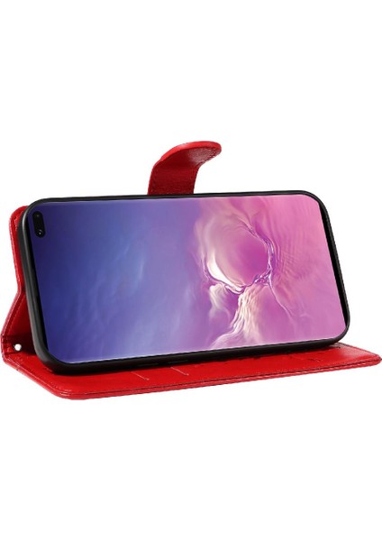 Samsung Galaxy S10 Artı ve El Kayışı Cüzdan ile Kart Yuvası (Yurt Dışından)