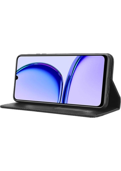 Realme C51 4g Manyetik Kapatma Cüzdan Pu Deri Kılıf (Yurt Dışından)