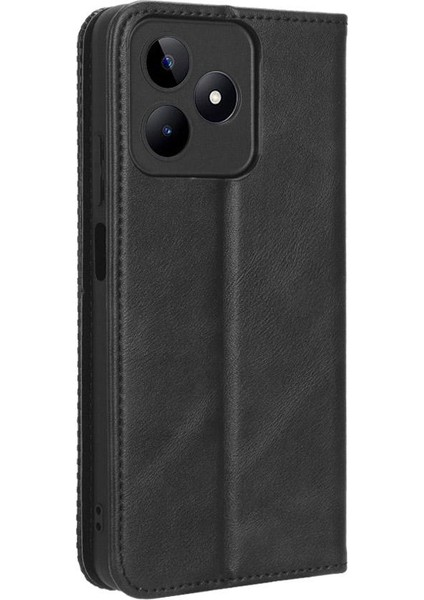 Realme C51 4g Manyetik Kapatma Cüzdan Pu Deri Kılıf (Yurt Dışından)