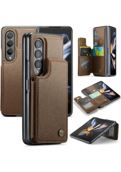 Samsung Galaxy Z Fold 4 5g Kickstand Pu Deri Için Caseme Cüzdan Kılıf (Yurt Dışından)