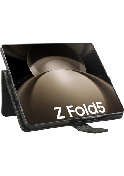Samsung Galaxy Z Için Kılıf Fold 5 5g Kapak Kickstand Kart Tutucu Manyetik (Yurt Dışından) modelleri