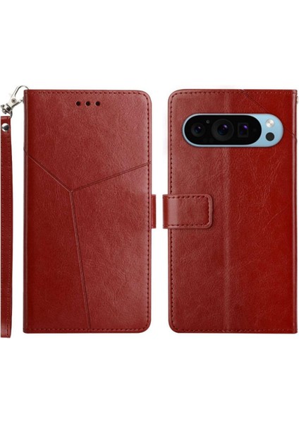 Google Piksel 9 Pro Kickstand Için Kılıf-Dayanıklı Kapak Kapak Kitap Katlanır Tpu (Yurt Dışından)