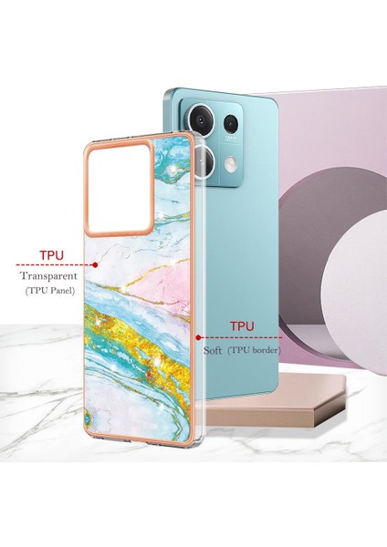 Xiaomi Redmi Için Not 13 5g Ince Tpu Yumuşak Tampon Mermer Desen (Yurt Dışından) fırsatları