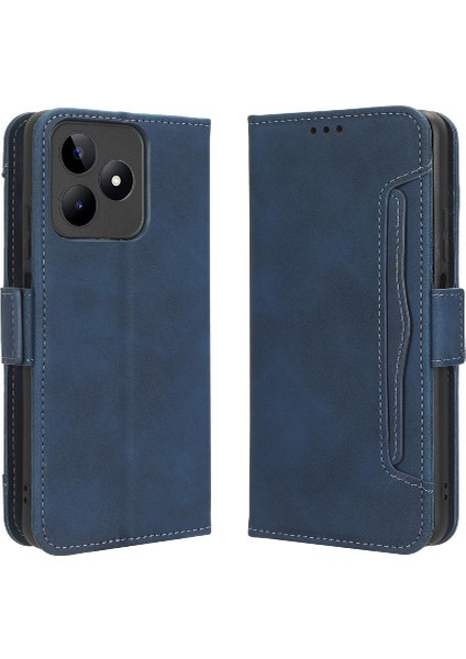 Realme C51 4g Deri Cüzdan Kapak Için Kılıf Ayarlanabilir Ayrılabilir Kart (Yurt Dışından)
