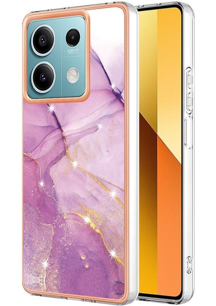 Xiaomi Redmi Için Not 13 5g Ince Tpu Yumuşak Tampon Mermer Desen (Yurt Dışından)