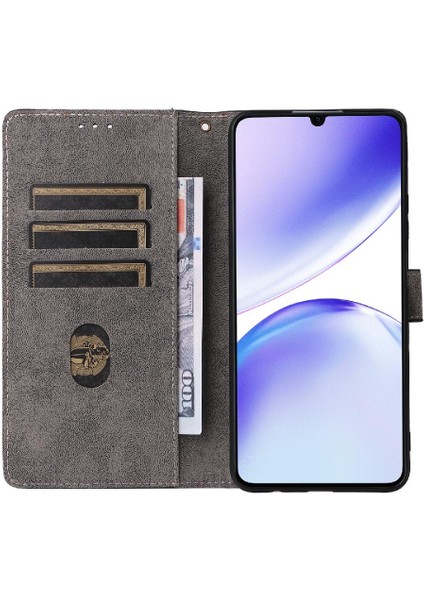 Realme C51 4g Kart Yuvaları Için Kılıf Kapak Manyetik Kapatma Flip Folio Cüzdan (Yurt Dışından)