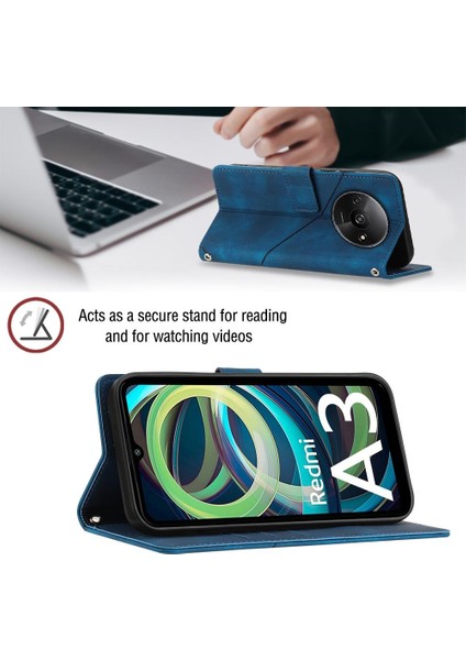 Xiaomi Redmi A3 Için Kılıf Cüzdan Kapak Çevirin Kart Tutucu Manyetik Deri (Yurt Dışından) fırsatları