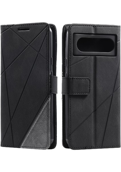 Google Piksel 8 Manyetik Darbeye Kart Tutucu Için Kılıf Kickstand Pu Flip (Yurt Dışından)