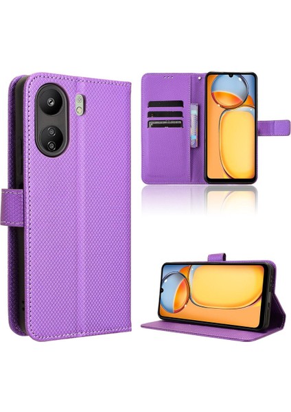Xiaomi Redmi 13C Kart Tutucu Kapak Için Kılıf Kickstand Manyetik Cüzdan (Yurt Dışından) fiyatları