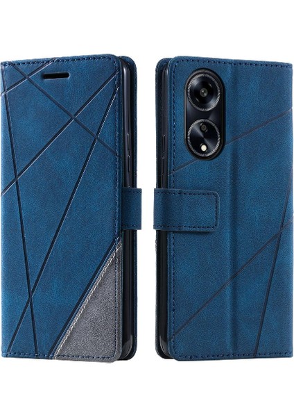 Oppo A98 5g Darbeye Cüzdan Flip Için Kılıf Folio Pu Deri Manyetik Kart (Yurt Dışından)