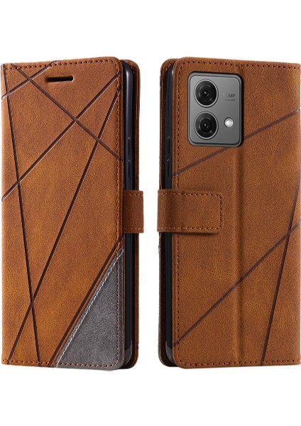 Motorola Moto G84 5g Manyetik Kart Tutucu Kickstand Pu Deri Kılıf (Yurt Dışından)