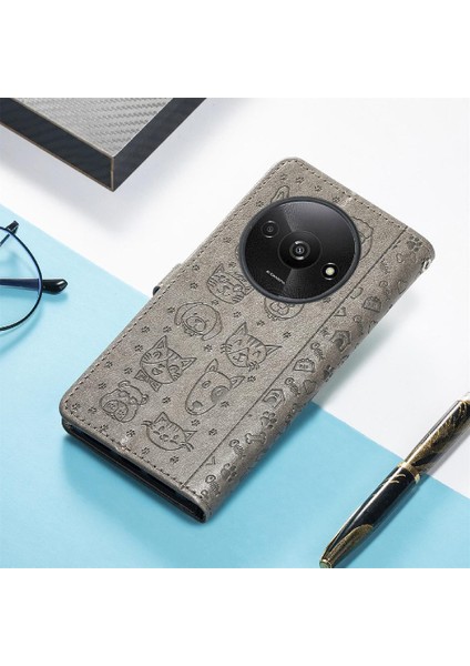 Xiaomi Redmi A3 Darbeye Kapak Kapak Için Kılıf Kısa Kayış Deri Kılıf (Yurt Dışından) modelleri