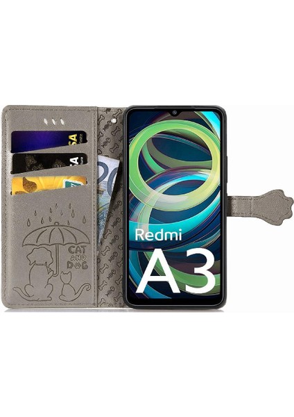 Xiaomi Redmi A3 Darbeye Kapak Kapak Için Kılıf Kısa Kayış Deri Kılıf (Yurt Dışından) indirimleri