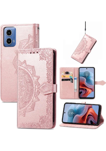 Motorola Moto G34 Zarif Desen Darbeye Dayanıklı Basit Iş Için Kılıf (Yurt Dışından)