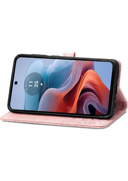 Motorola Moto G34 Zarif Desen Darbeye Dayanıklı Basit Iş Için Kılıf (Yurt Dışından)