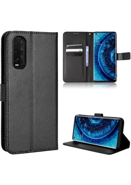 Oppo Bulmak Için Kılıf X2 Manyetik Cüzdan Kart Tutucu Kapak Kickstand (Yurt Dışından)
