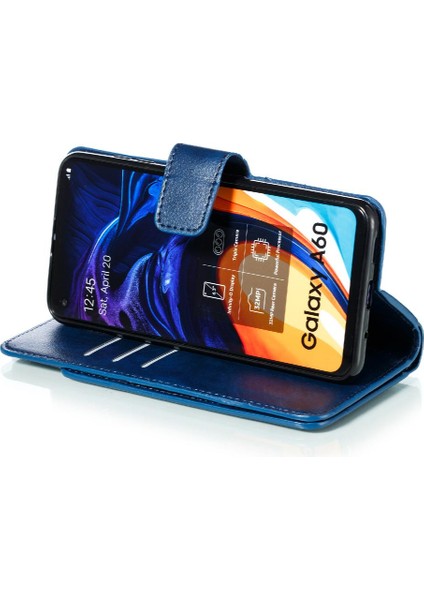 Samsung Galaxy A60 Pu Deri Kickstand Cüzdan Manyetik 9 Kart (Yurt Dışından)