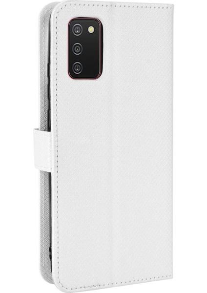 Samsung Galaxy A02S Manyetik Cüzdan Kapak Kickstand Kart Tutucu (Yurt Dışından)