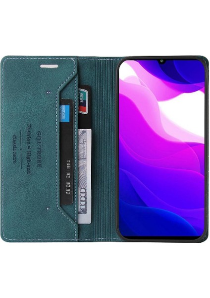 Xiaomi 10 Lite Kickstand Iki Kart Yuvaları Premium Deri Premium (Yurt Dışından)