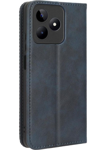 Realme C51 4g Manyetik Kapatma Cüzdan Pu Deri Kılıf (Yurt Dışından)