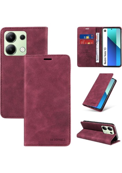 Xiaomi Redmi Için Not 13 4g Pu Deri Manyetik Folio Cüzdan (Yurt Dışından) fiyatları