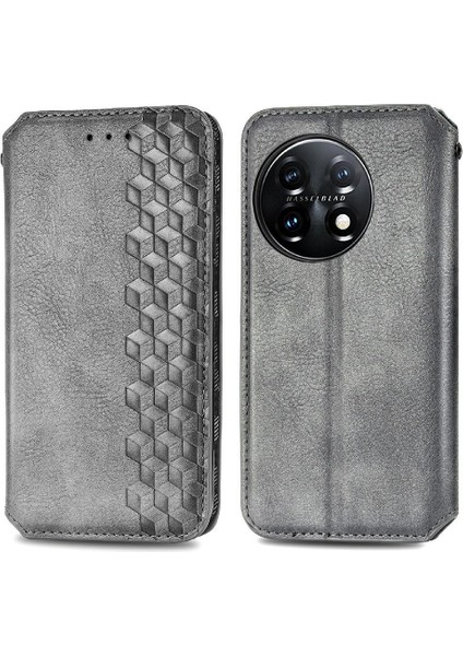 Oneplus 11 Için Kılıf Deri Kılıf Moda Tasarım Kapak Kapak Zarif (Yurt Dışından)