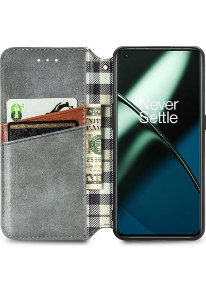 Oneplus 11 Için Kılıf Deri Kılıf Moda Tasarım Kapak Kapak Zarif (Yurt Dışından) modelleri