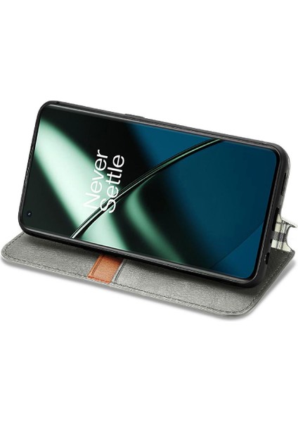 Oneplus 11 Için Kılıf Deri Kılıf Moda Tasarım Kapak Kapak Zarif (Yurt Dışından) fırsatları