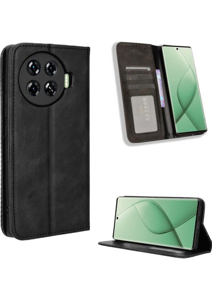 Tecno Spark 20 Pro Artı 4g Manyetik Kapatma Pu Deri Cüzdan Için Kılıf (Yurt Dışından)