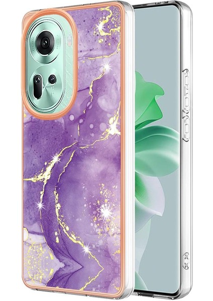 Oppo Oppo 11 Için Kılıf 5g Yumuşak Tampon Ince Tpu Koruma Mermer Desen (Yurt Dışından)