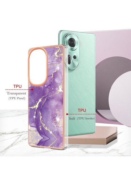 Oppo Oppo 11 Için Kılıf 5g Yumuşak Tampon Ince Tpu Koruma Mermer Desen (Yurt Dışından) fırsatları