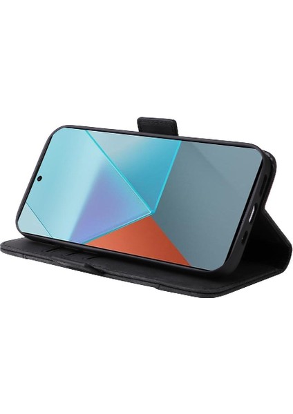 Xiaomi Redmi Için Not 13 Pro 5g Kart Yuvaları Tpu Deri Manyetik Kapak (Yurt Dışından)
